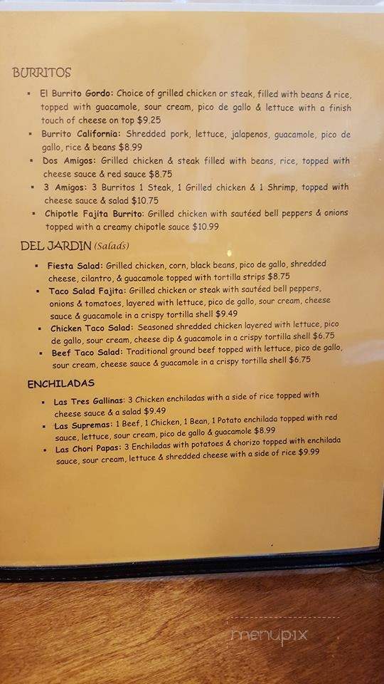 Dos Amigos - Lake Ozark, MO menu_pic