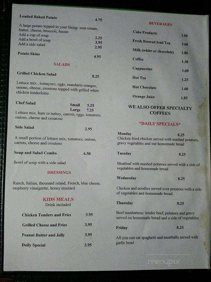 Sweet Temptations Bakery & Cafe - Trafalgar, IN menu_pic