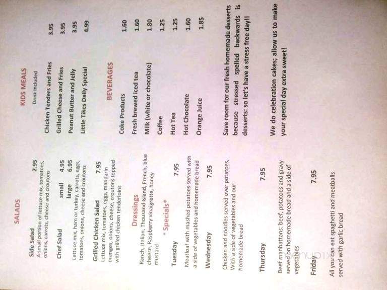 Sweet Temptations Bakery & Cafe - Trafalgar, IN menu_pic