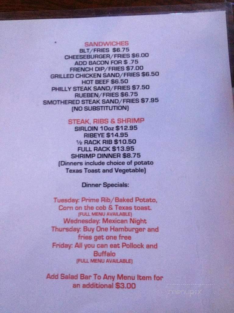 Gateway Bar & Grill - South Sioux City, NE menu_pic