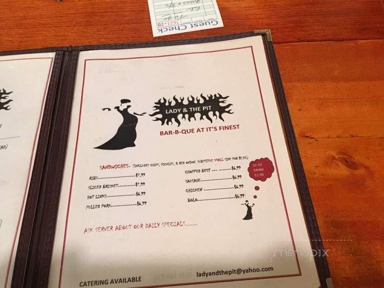 Lady and the Pit - Fort Worth, TX menu_pic
