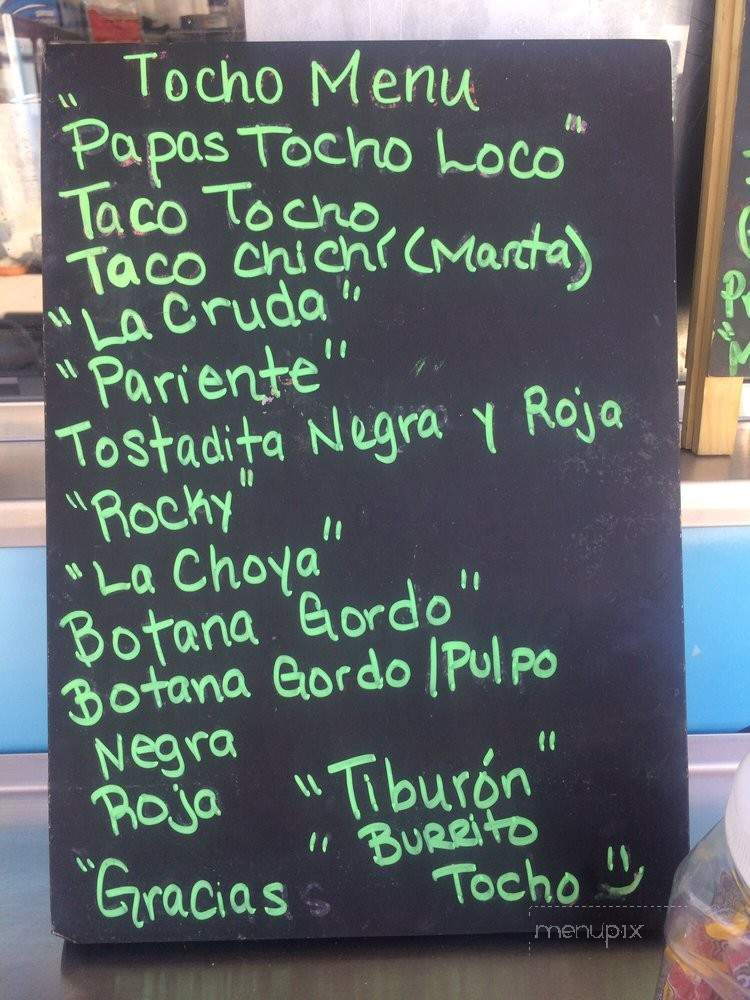 Mariscos Tocho - Los Angeles, CA menu_pic