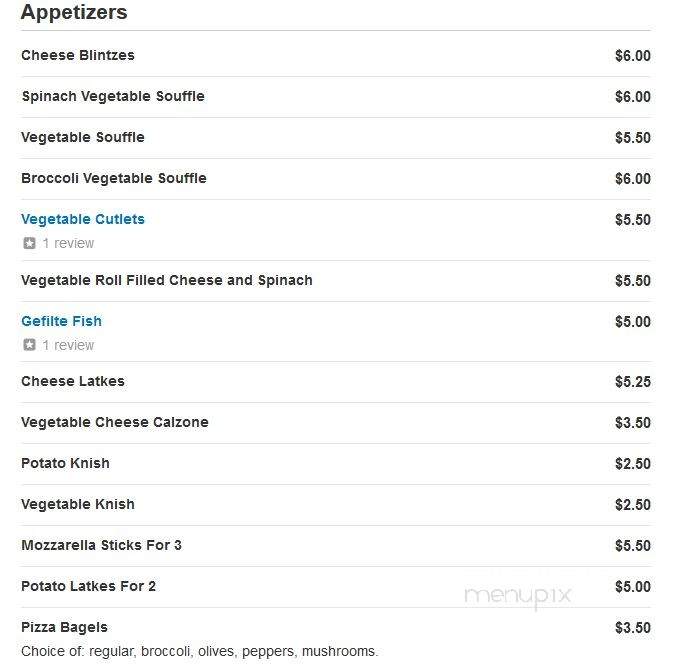 Cafe' 28 - Brooklyn, NY menu_pic