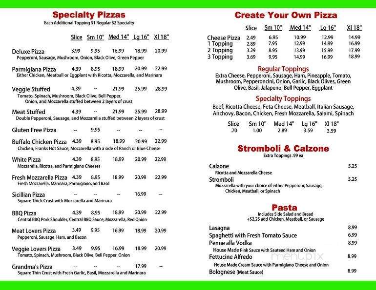 Little Italy Pizza - Bartlett, TN menu_pic