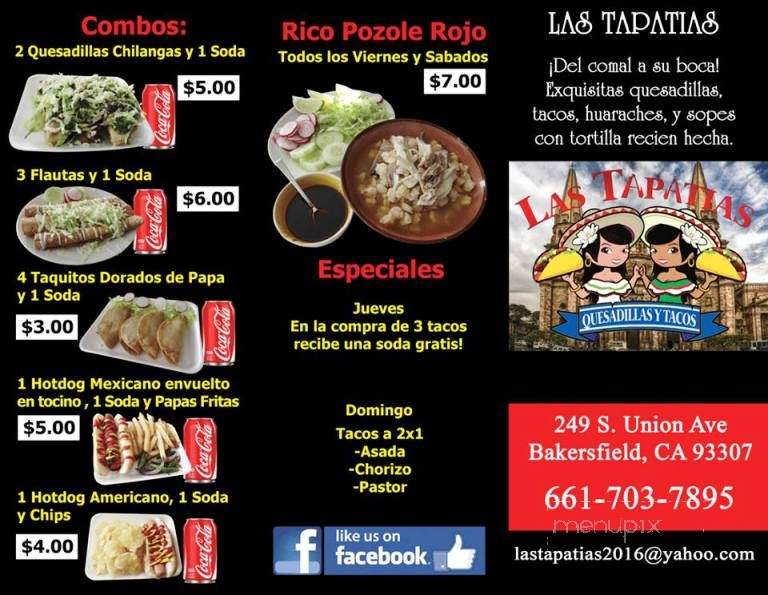 Las Tapatias - Bakersfield, CA menu_pic