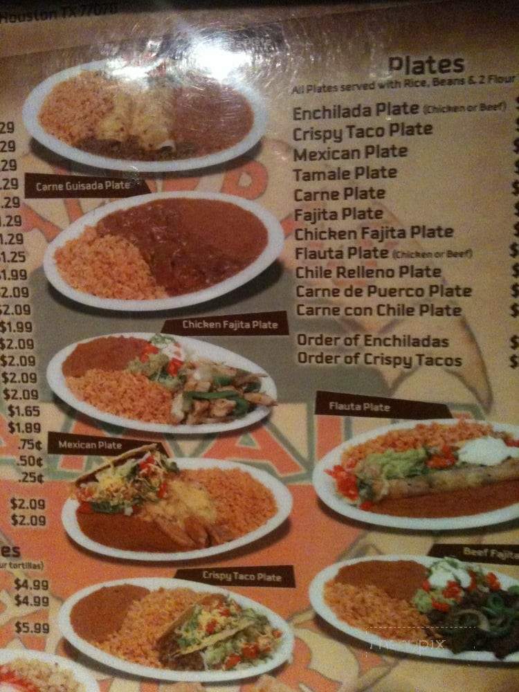 Balderas Tamale Factory - Houston, TX menu_pic