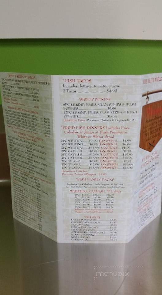 The Blitz Wings & Fish - Lithonia, GA menu_pic