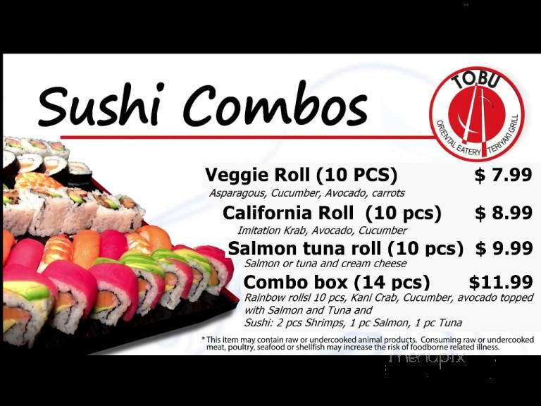 Tobu asian eatery - Fort Lauderdale, FL menu_pic