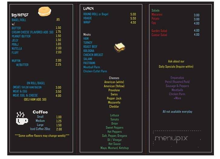 Throwback Cafe - garfield, NJ menu_pic