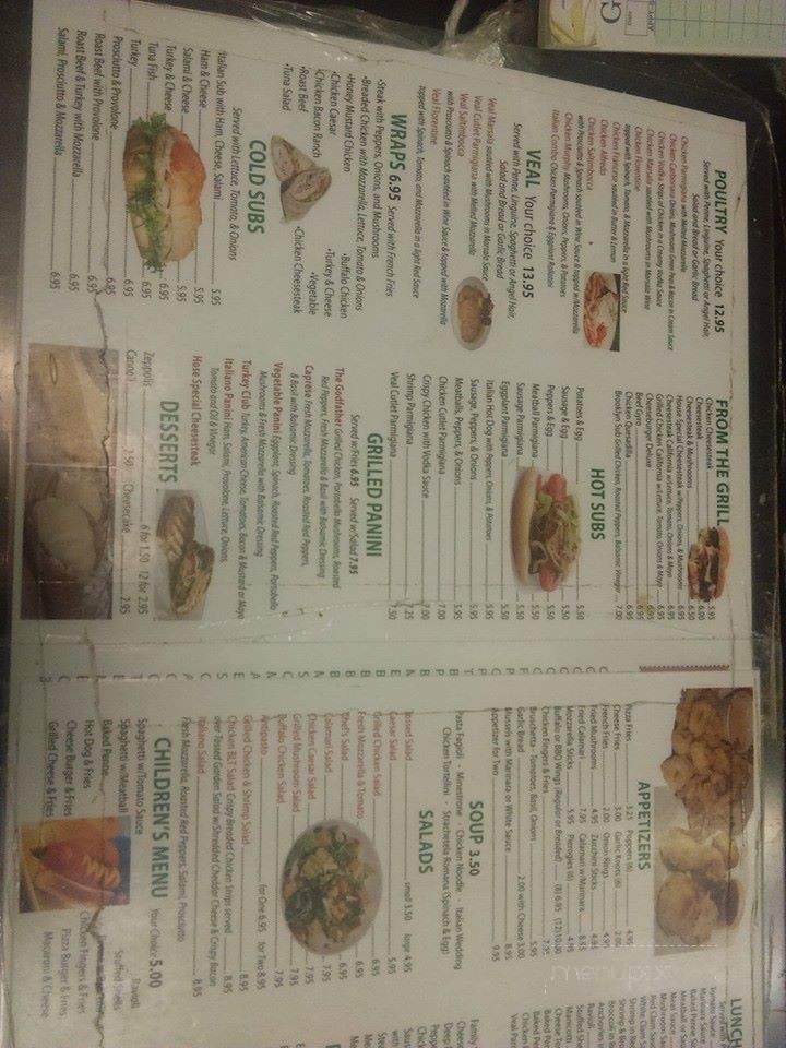 Pizza Chef Italian Restaurant - Washington, NJ menu_pic