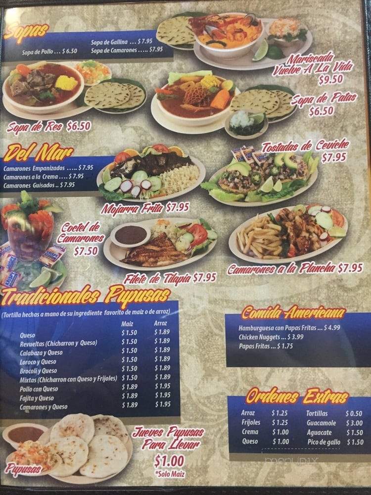 Reina's Restaurant - Houston, TX menu_pic