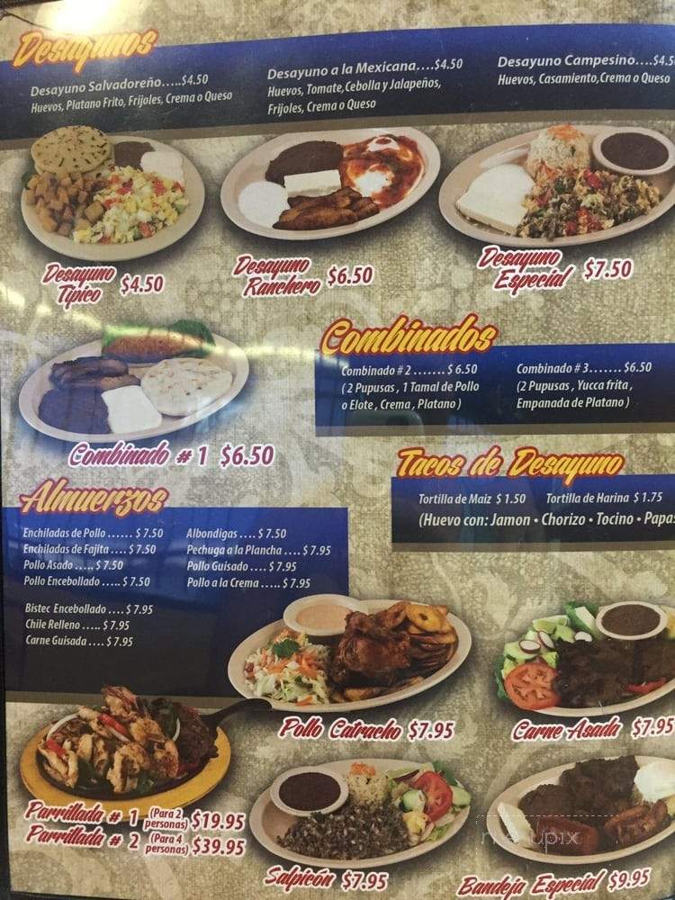 Reina's Restaurant - Houston, TX menu_pic
