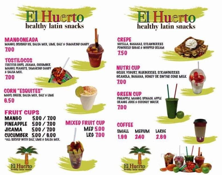 El Huerto - San Rafael, CA menu_pic