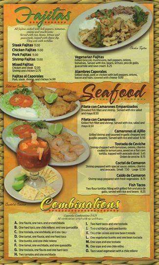 Caporales Mexican Food - Kansas City, KS menu_pic