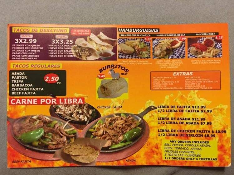 Pollos y Carne Asadas 'El Primito' - San Antonio, TX menu_pic