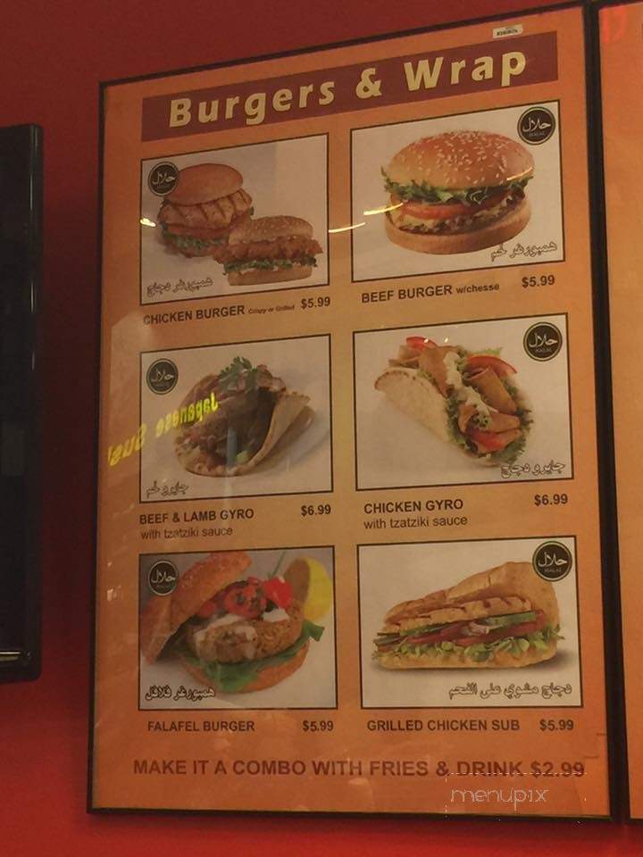 Andy's Kabobs,Gyro & Wraps - Waldorf, MD menu_pic