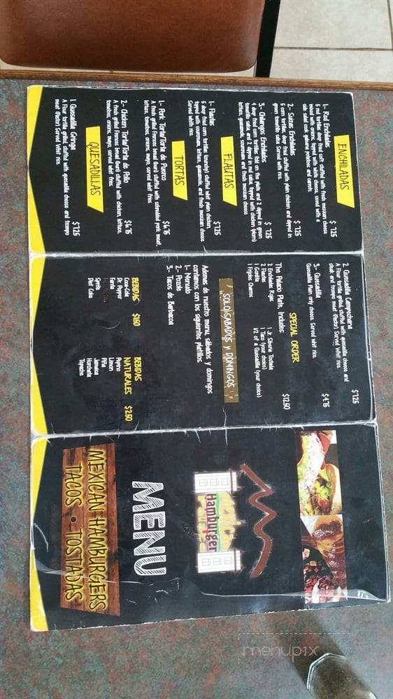 Mexican Hamburger Palace - Shelbyville, TN menu_pic
