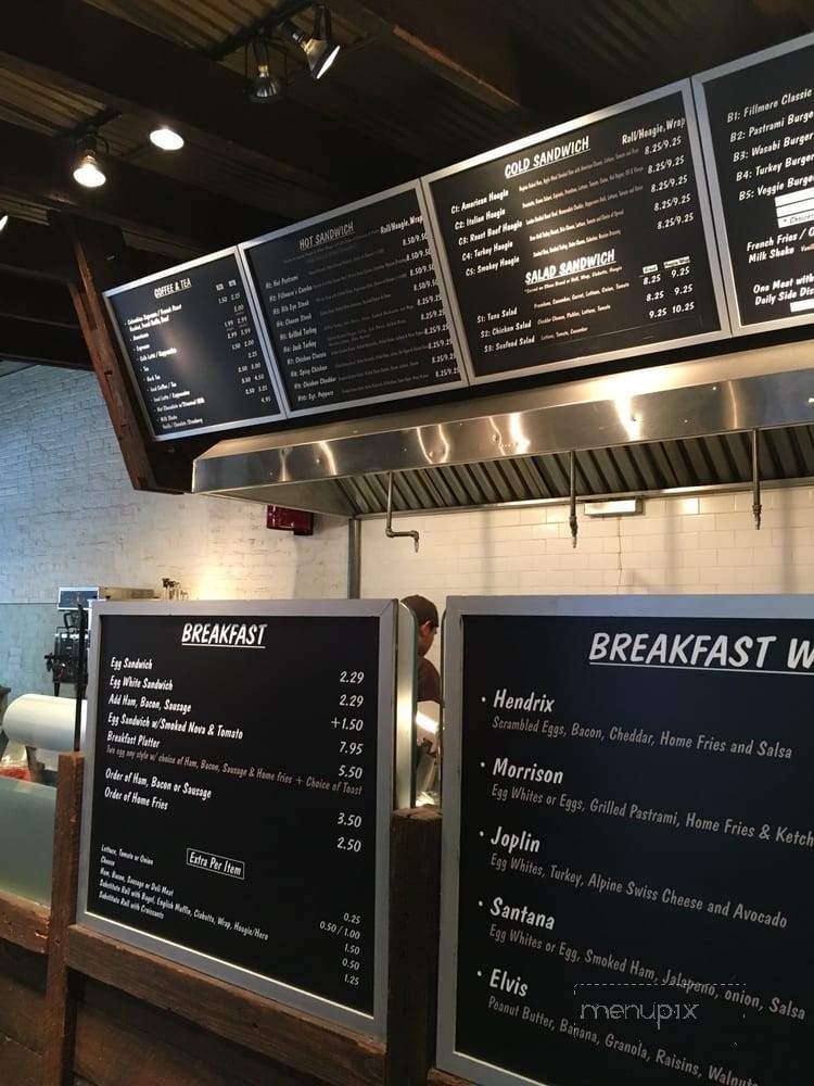 Fillmore Delicatessen - New York, NY menu_pic
