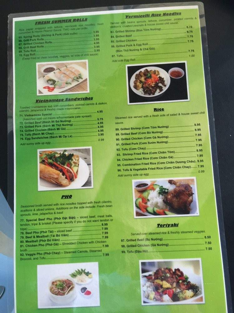 Pho 1 - Largo, FL menu_pic