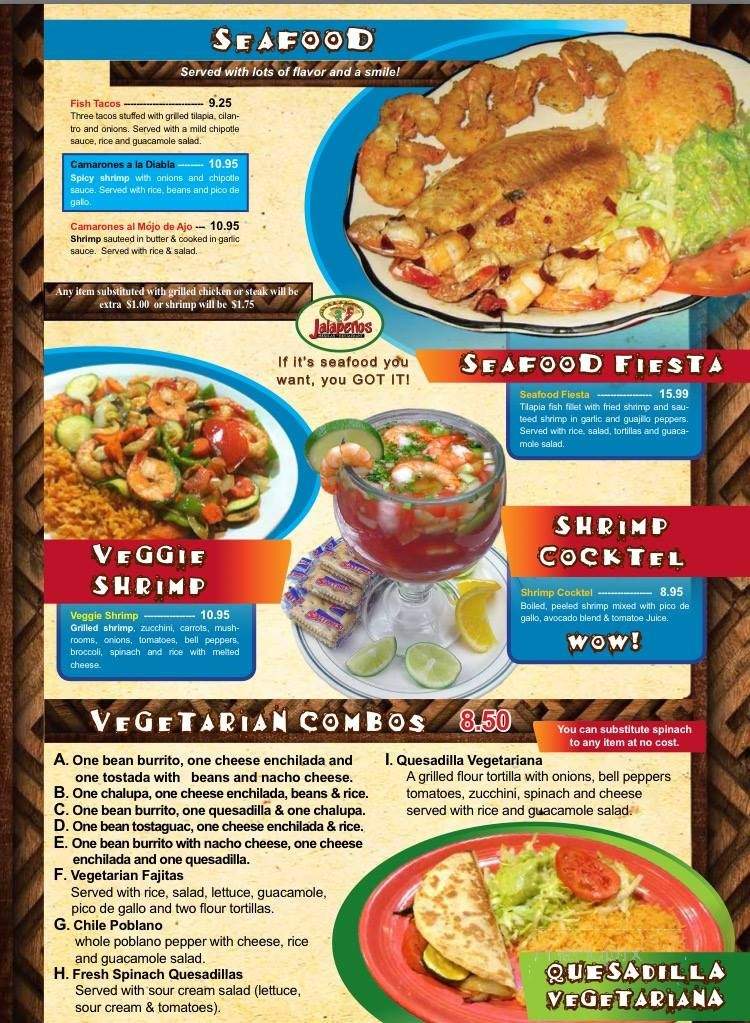 Jalapenos Mexican Restaurant - Albemarle, NC menu_pic