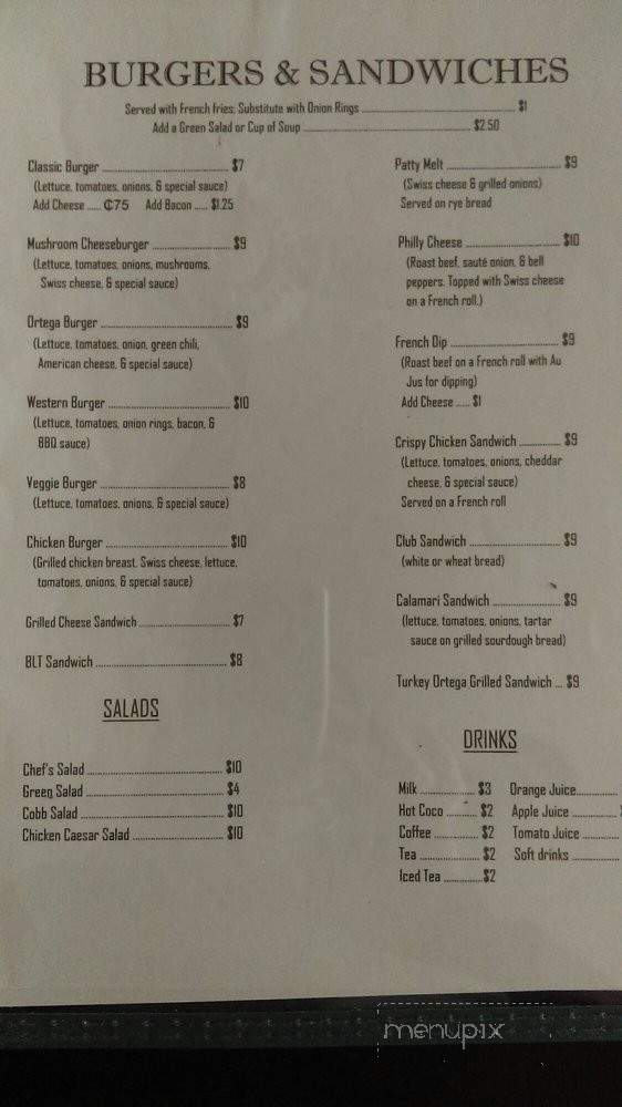 Leo's Cafe - San Miguel, CA menu_pic