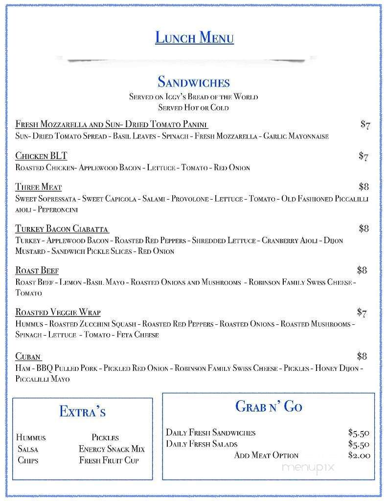 Viriditas - Worcester, MA menu_pic