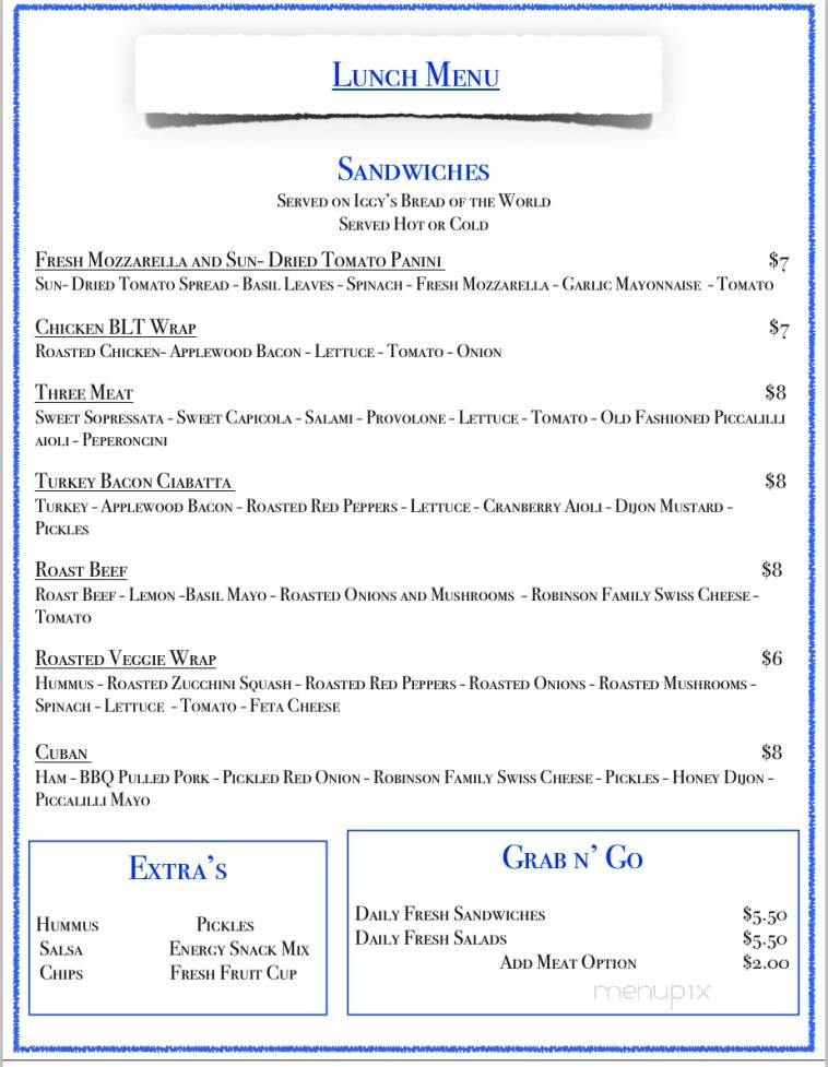 Viriditas - Worcester, MA menu_pic