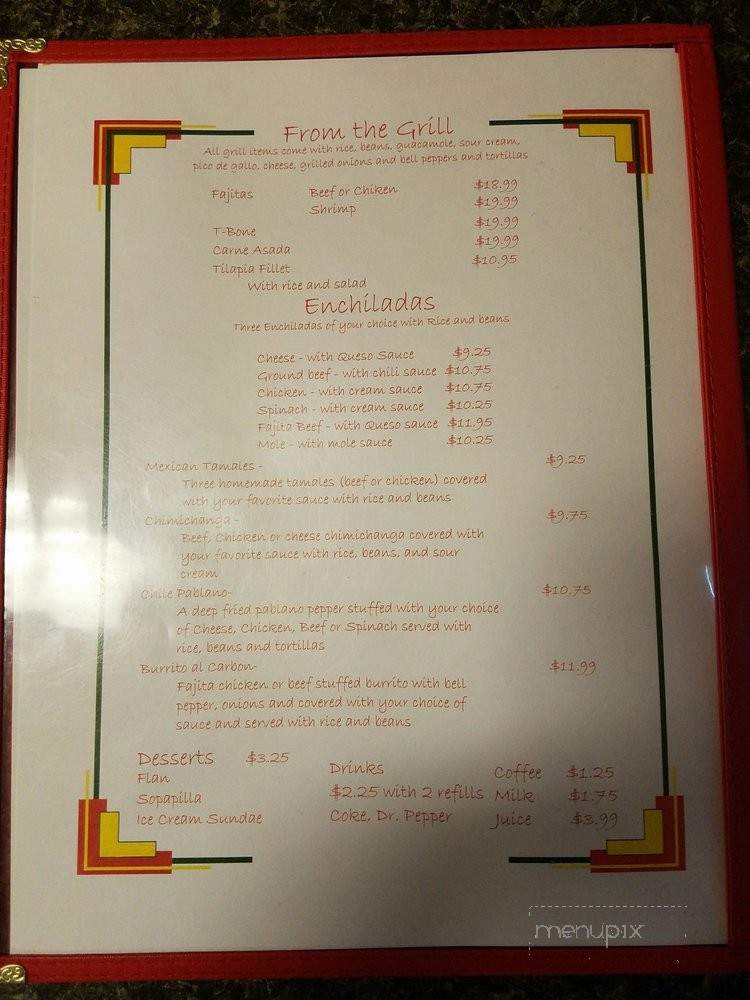 Amigo's Mexican Restaurant - Greenwood, LA menu_pic