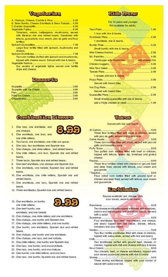 El Patio - Keithville, LA menu_pic