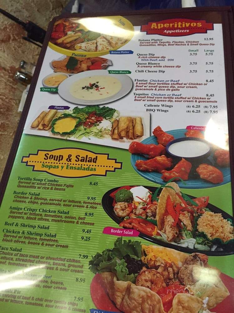 Jose Tequila's - Marshall, TX menu_pic