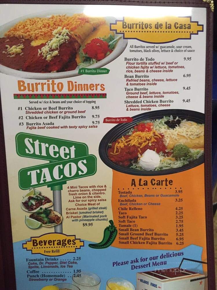 Jose Tequila's - Marshall, TX menu_pic
