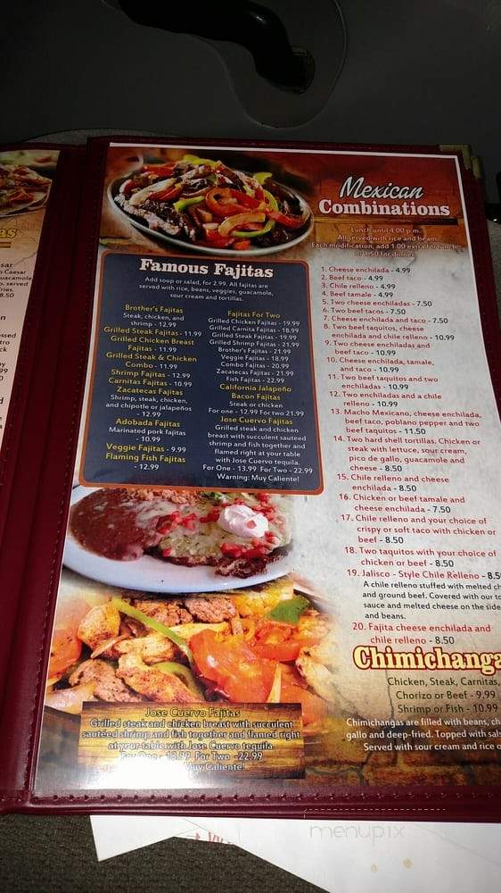 Brother's and Beer - Sumiton, AL menu_pic