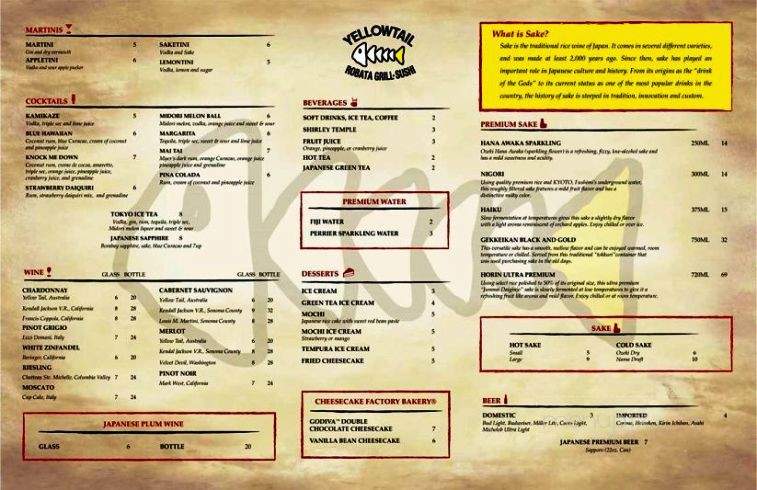 Yellowtail Robata Grill & Sushi - Clarksville, TN menu_pic