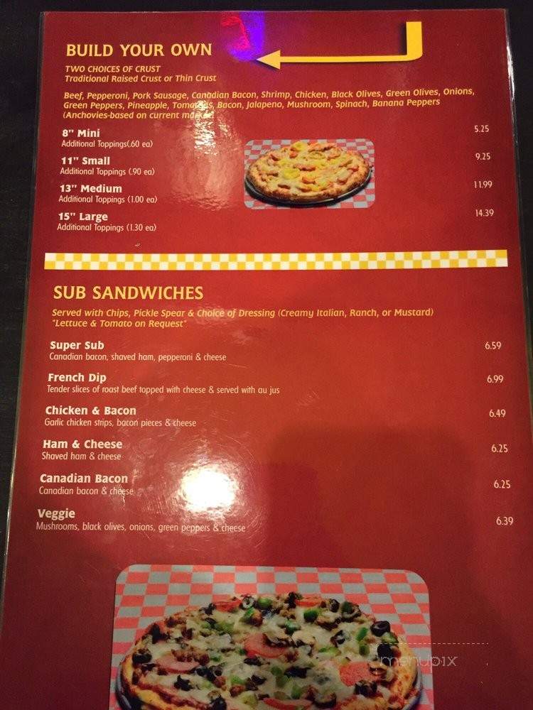 Ye Old King Pizza - Bentonville, AR menu_pic