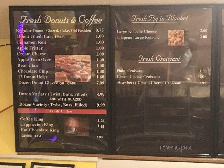 King Donuts - Louisville, KY menu_pic