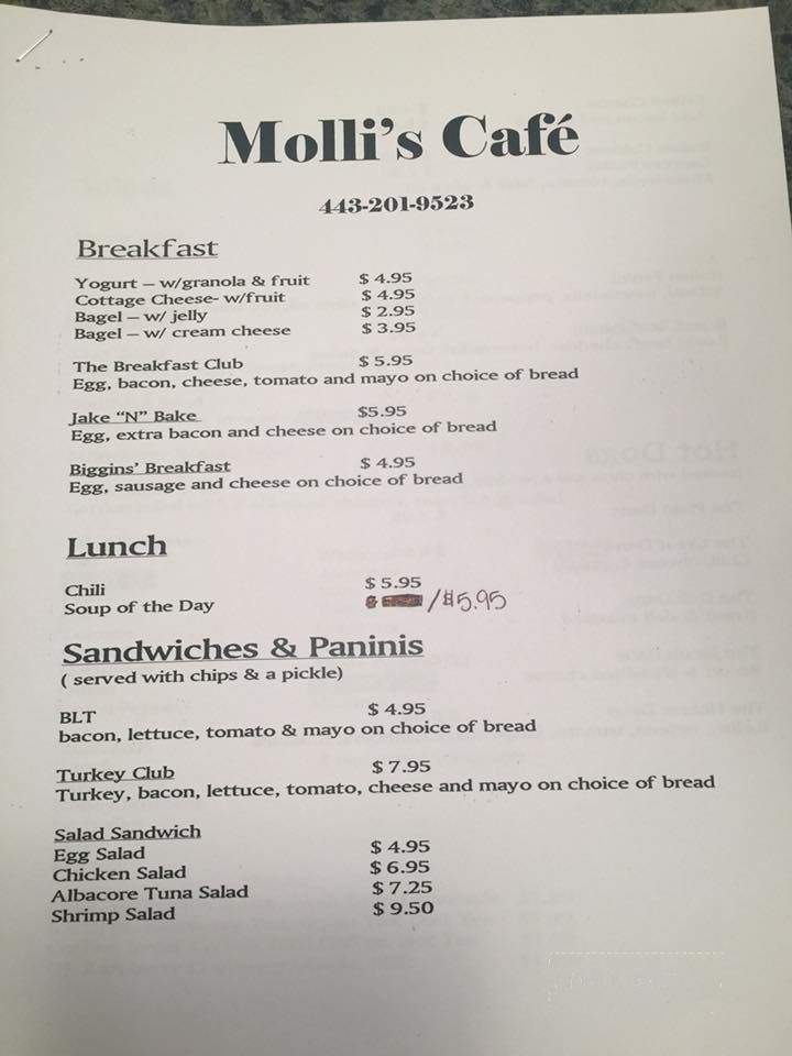 /28830780/Mollis-Cafe-Menu-Westminster-MD - Westminster, MD