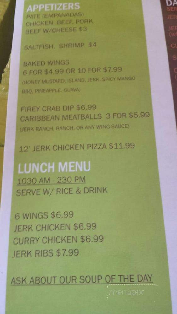 One Love Island &Soul Food - Jesup, GA menu_pic