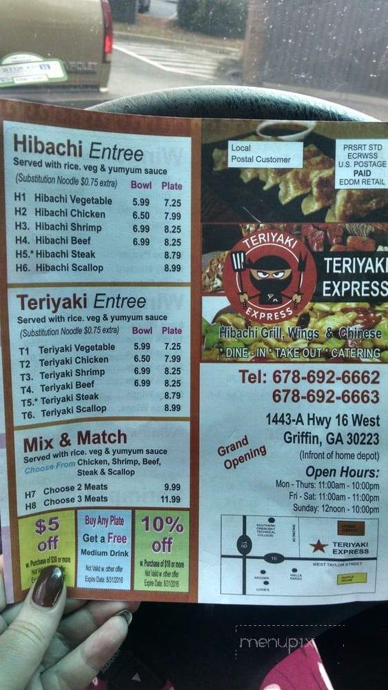 Teriyaki Express - Griffin, GA menu_pic