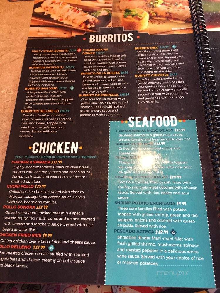 Plaza Mexican Bar And Grill - State College, PA menu_pic