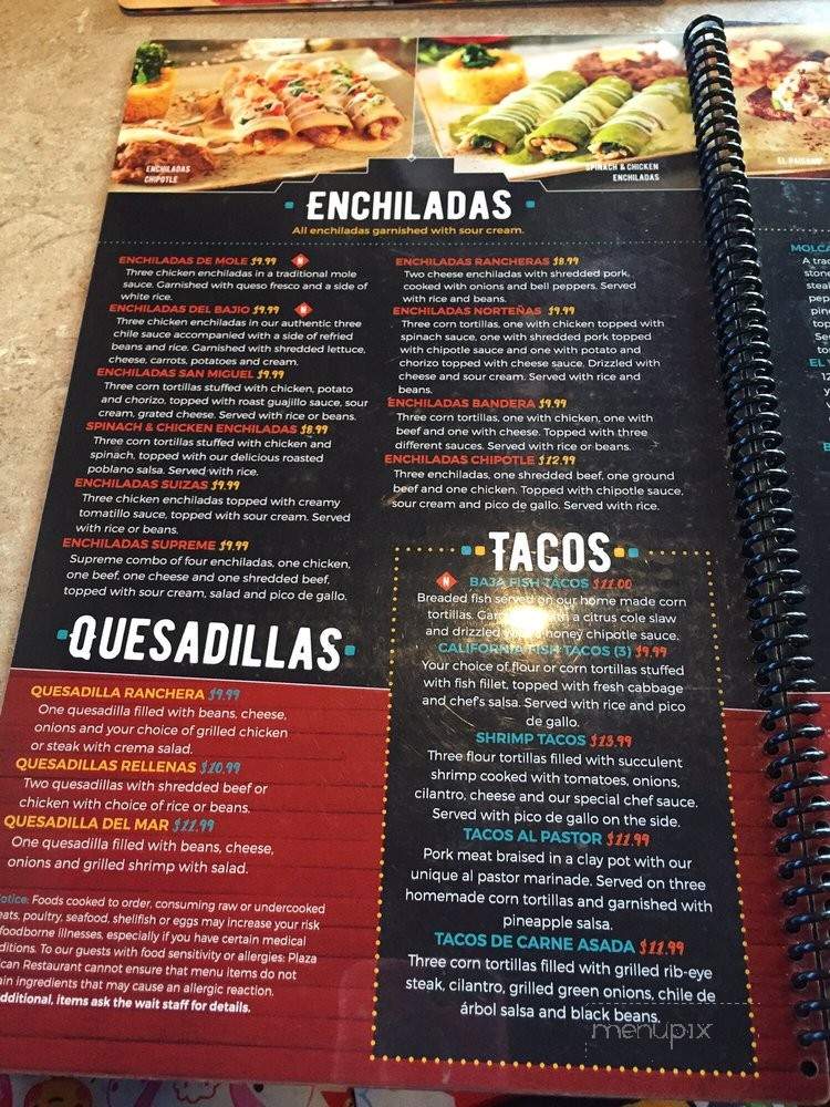 Plaza Mexican Bar And Grill - State College, PA menu_pic