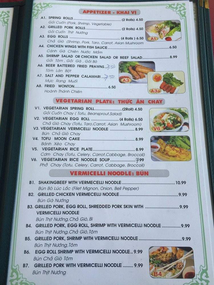 Pho To Thi #1 - San Jose, CA menu_pic