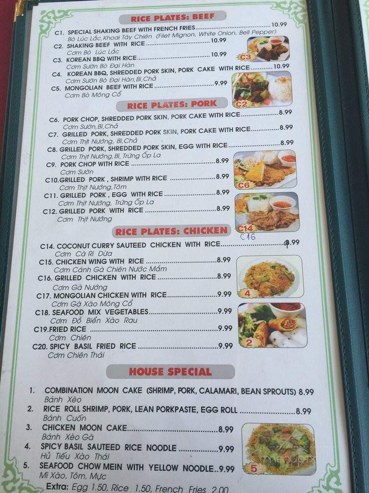 Pho To Thi #1 - San Jose, CA menu_pic