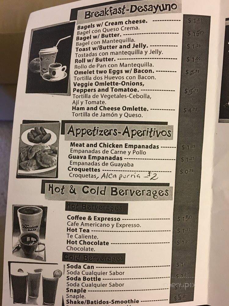 Andy's Deli Cafe - West New York, NJ menu_pic