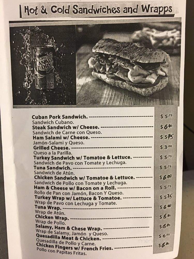 Andy's Deli Cafe - West New York, NJ menu_pic