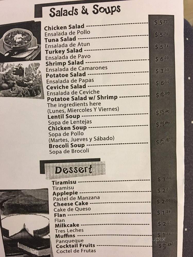 Andy's Deli Cafe - West New York, NJ menu_pic