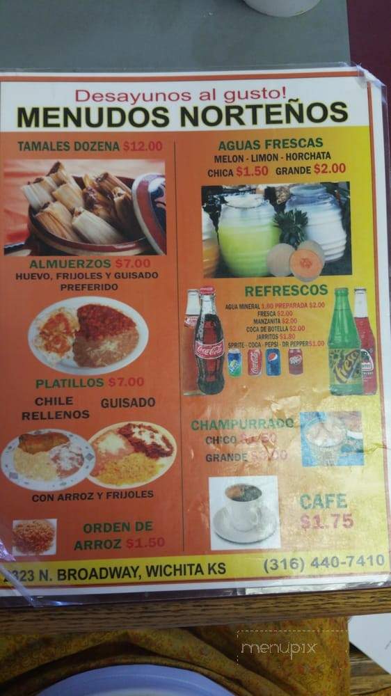 Menudos Nortenos - Wichita, KS menu_pic