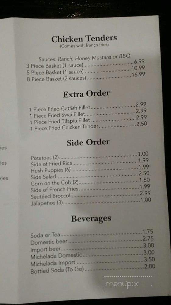 La Seafood Cafe 2 - Houston, TX menu_pic