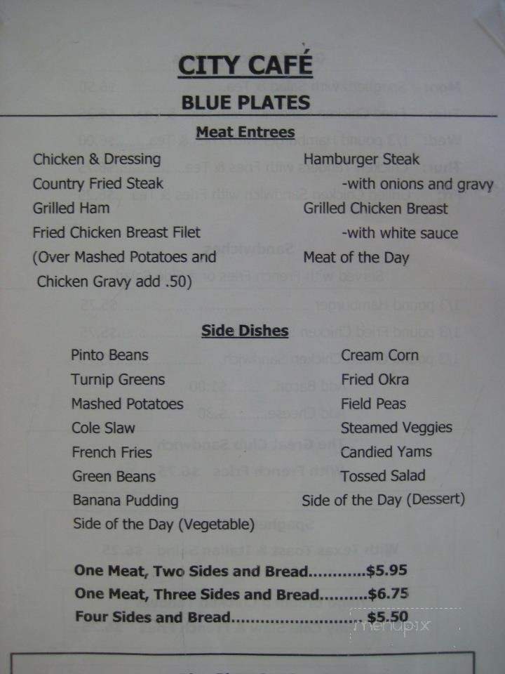 Decatur General Cafe - Decatur, AL menu_pic