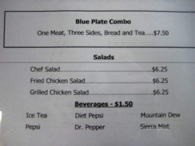 Decatur General Cafe - Decatur, AL menu_pic