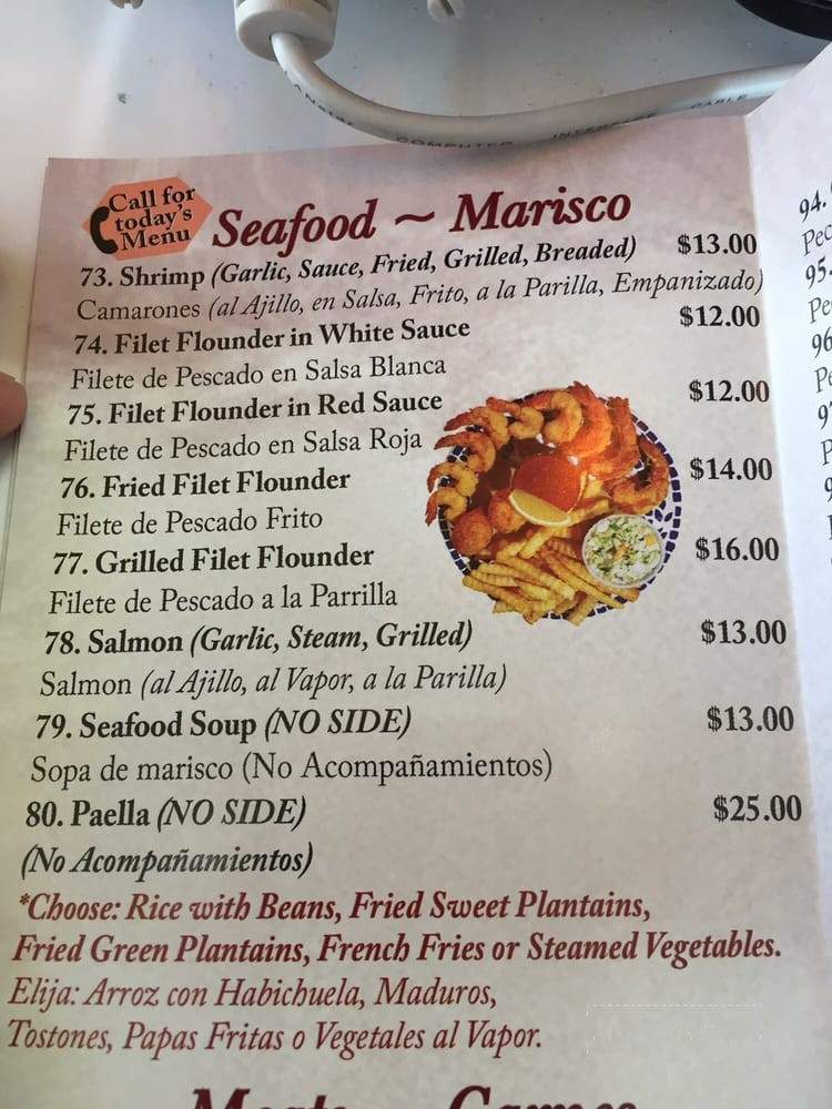 Ceci's Latin Cuisine - Brooklyn, NY menu_pic